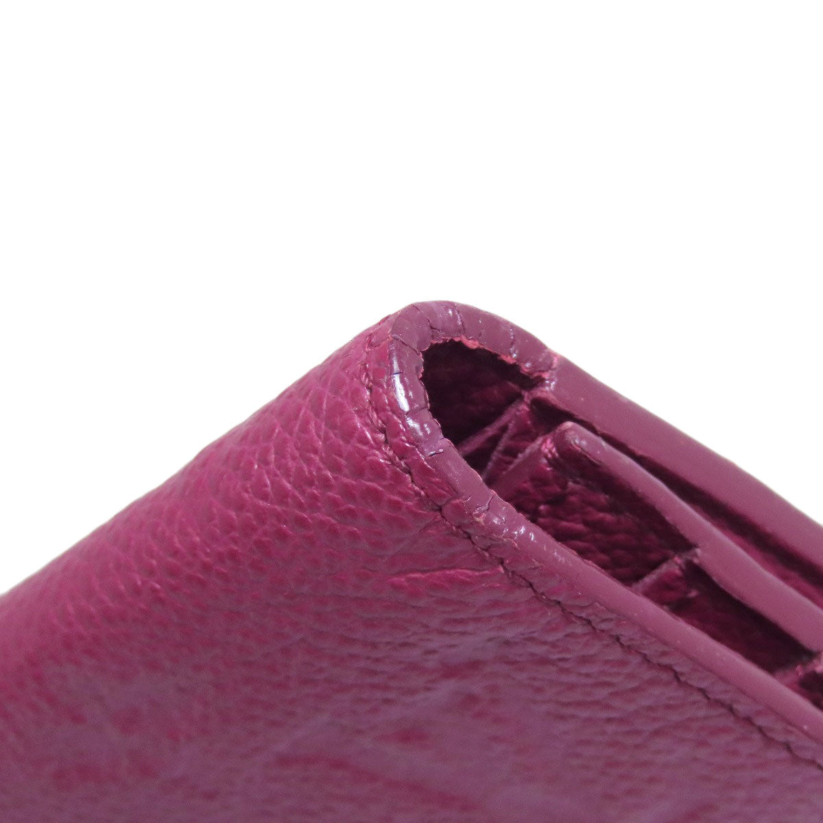 LOUIS VUITTON Long Wallet Purse M60341 Ann Platt purple Portefeuille Curie