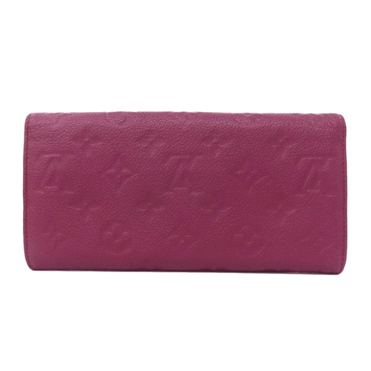 LOUIS VUITTON Long Wallet Purse M60341 Ann Platt purple Portefeuille Curie