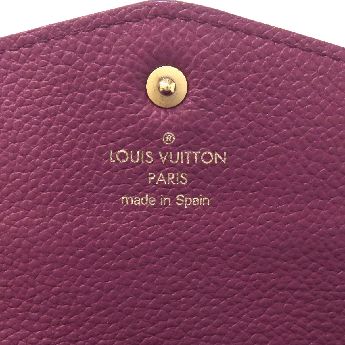 LOUIS VUITTON Long Wallet Purse M60341 Ann Platt purple Portefeuille Curie