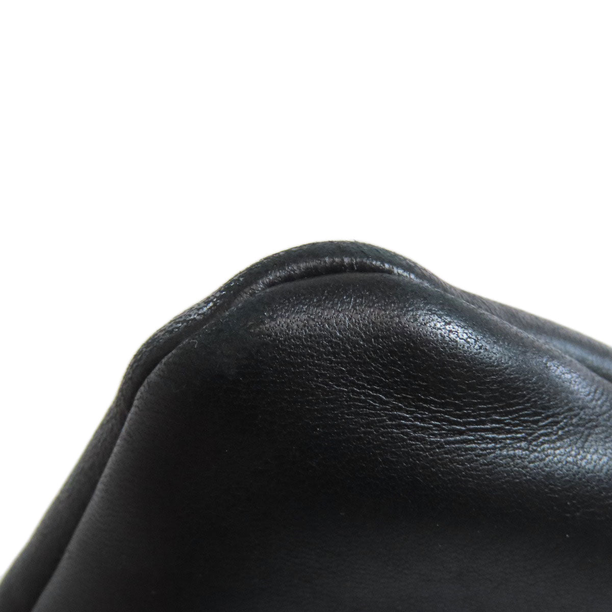 CHANEL Clutch bag leather blue COCO Mark Bicolor