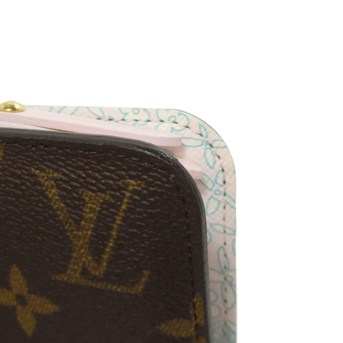 LOUIS VUITTON Bifold Wallet M60229 Monogram canvas Brown Porto Monnaie Insolite Fleuri