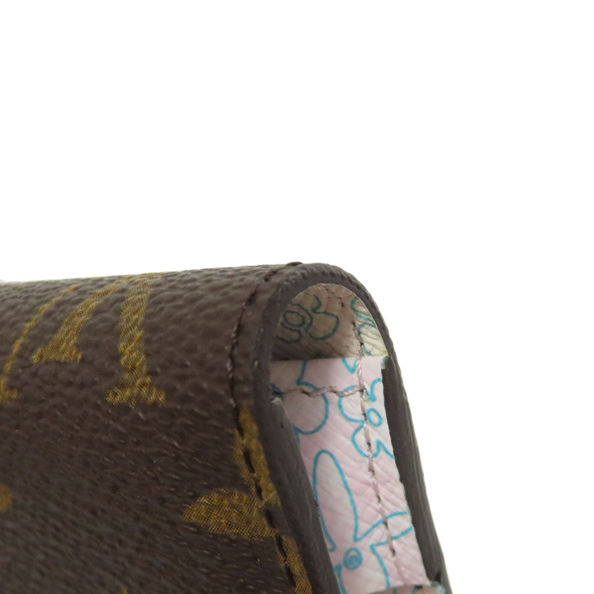 LOUIS VUITTON Bifold Wallet M60229 Monogram canvas Brown Porto Monnaie Insolite Fleuri