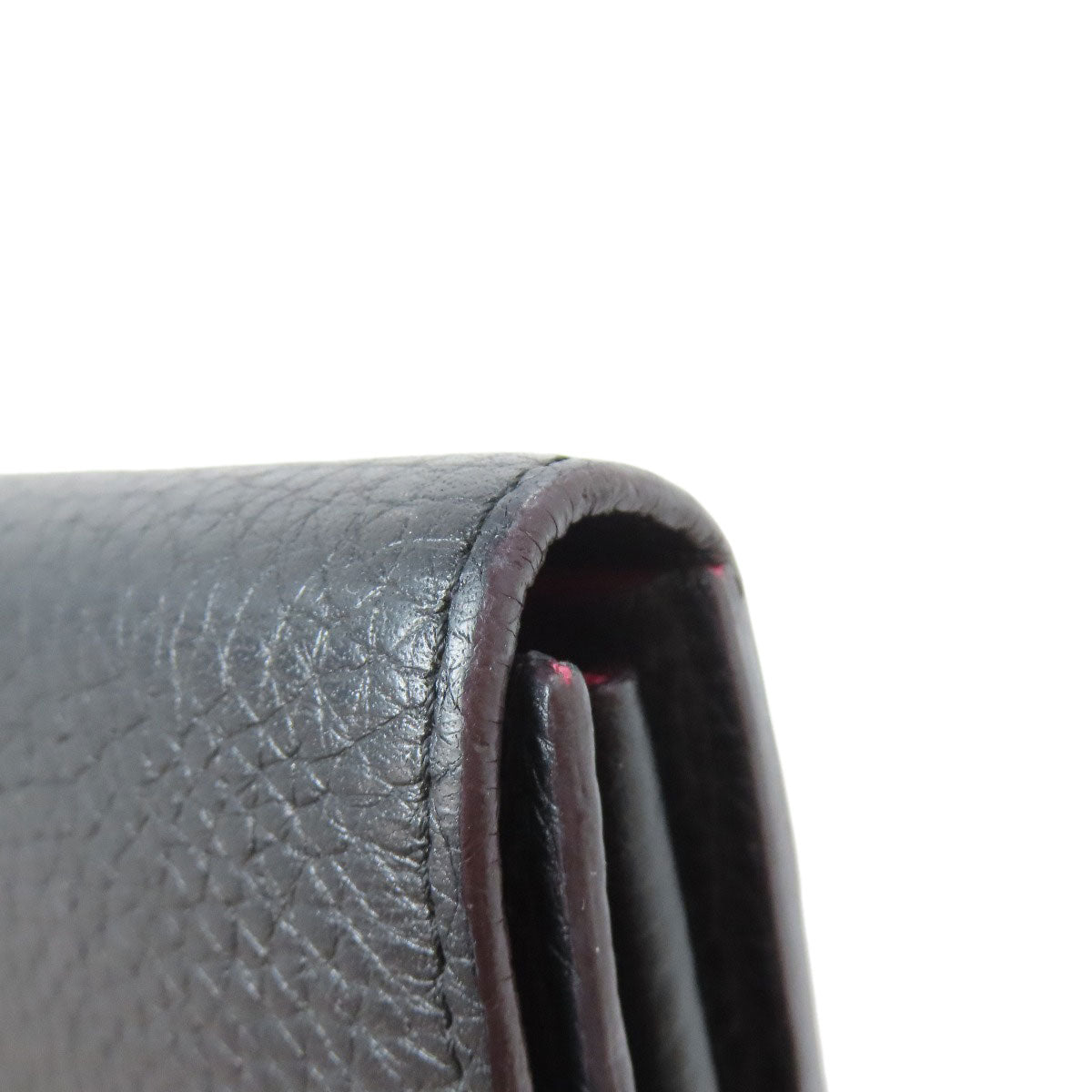 LOUIS VUITTON Long Wallet Purse M61248 Taurillon Clemence black Portefeuille Capsine