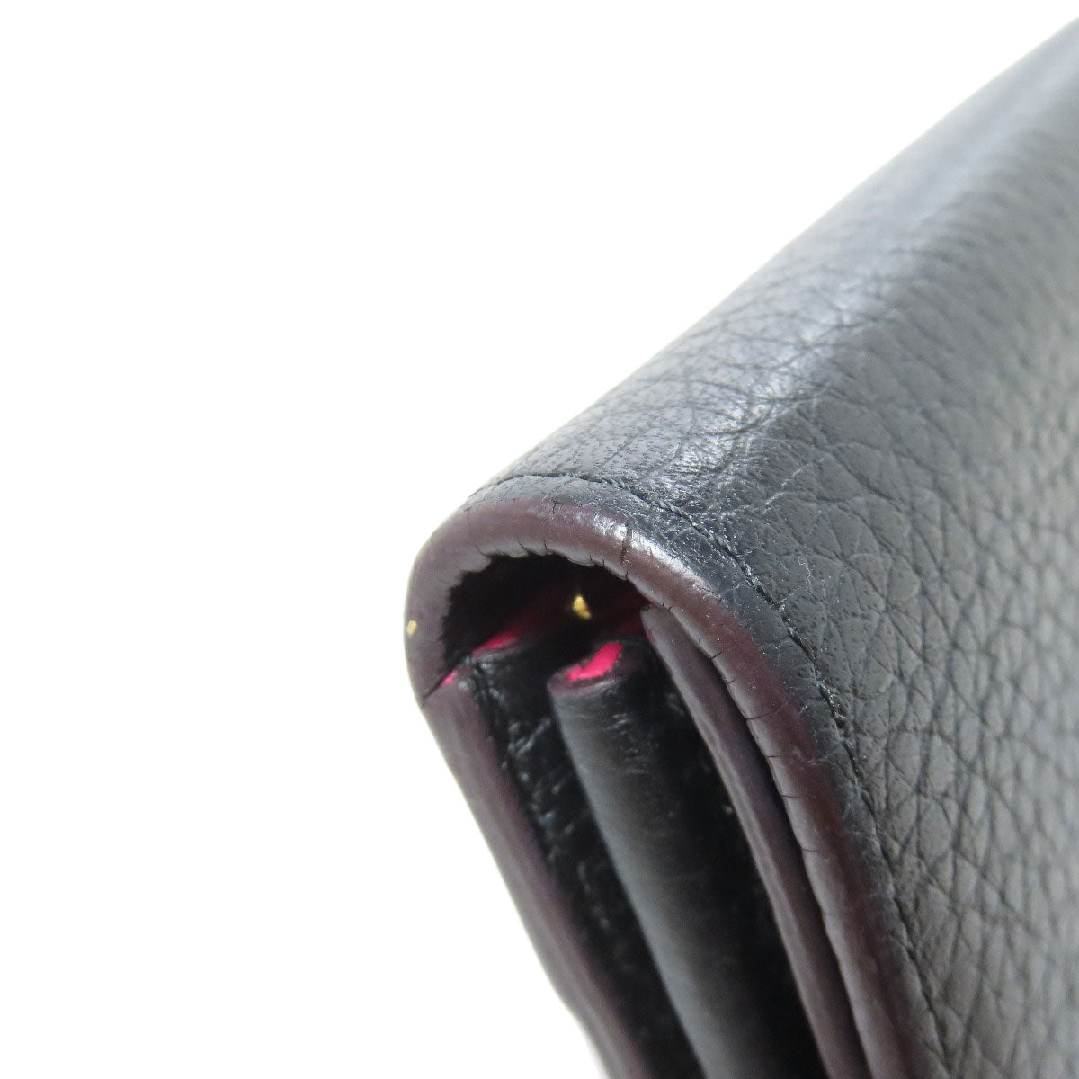 LOUIS VUITTON Long Wallet Purse M61248 Taurillon Clemence black Portefeuille Capsine