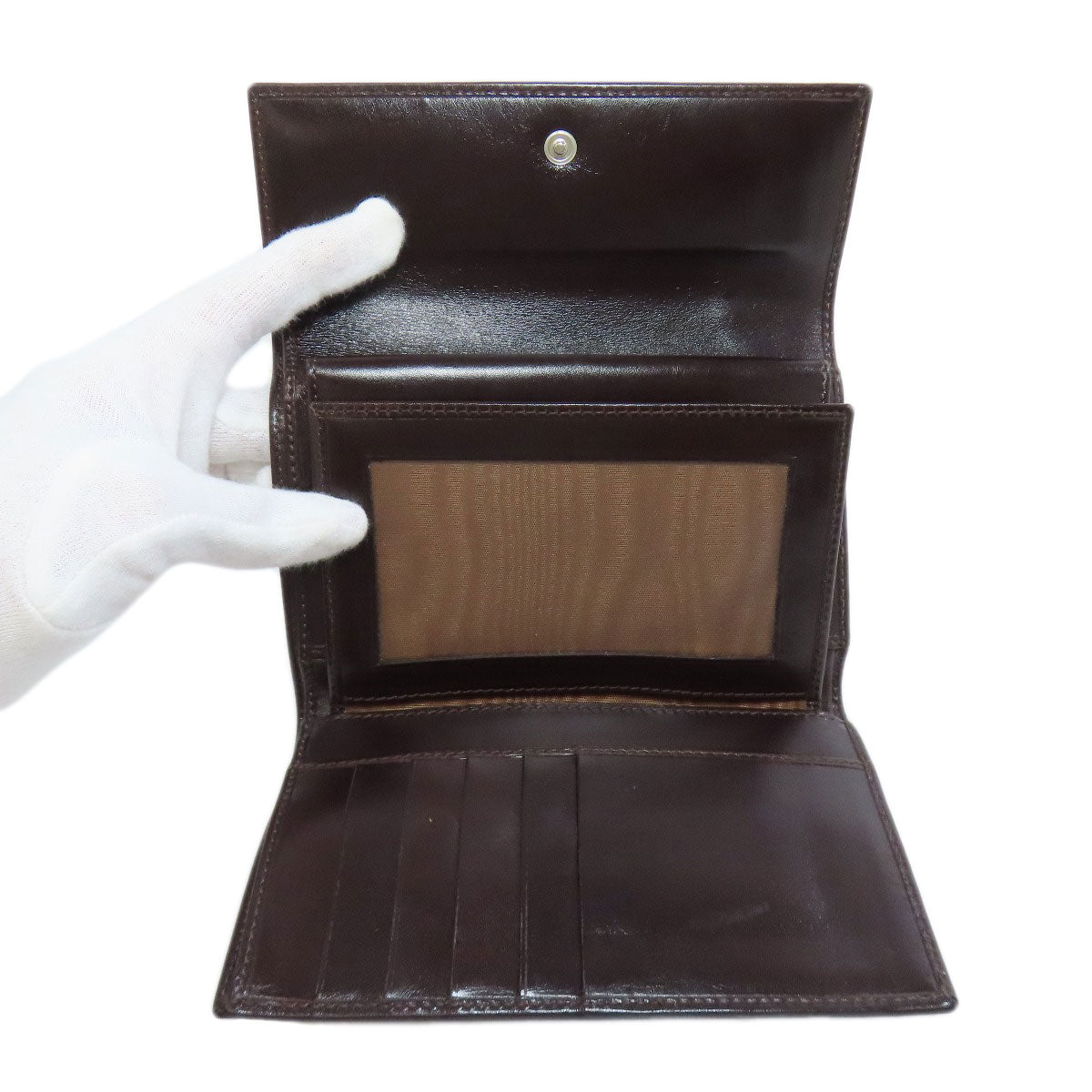 FENDI Bifold Wallet canvas Brown Zucca Pattern