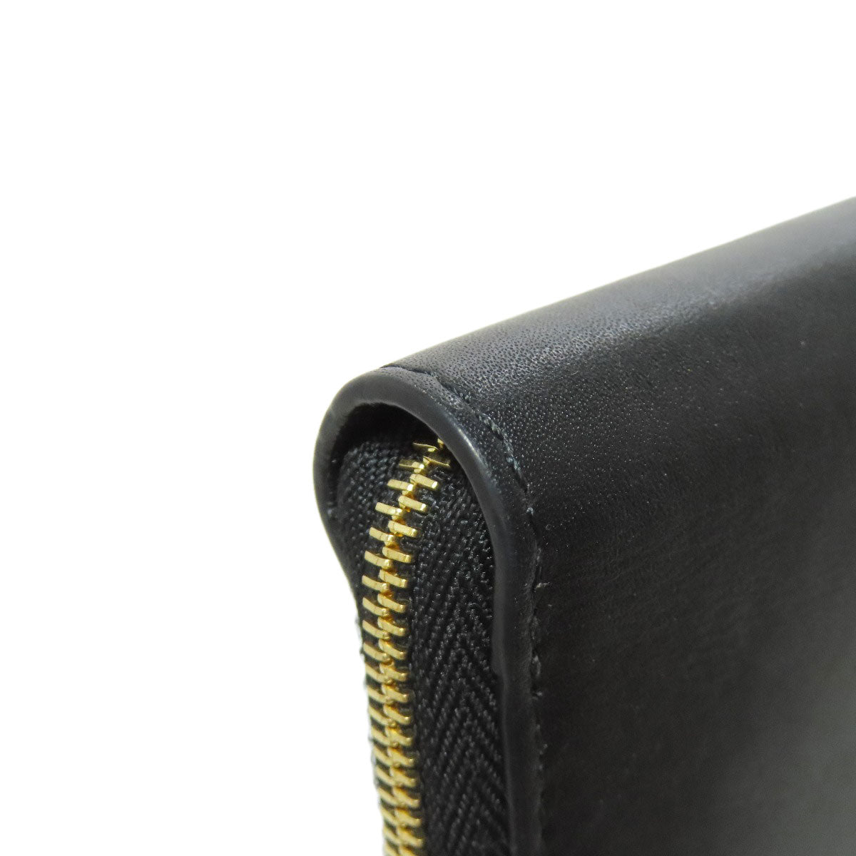 LOEWE Bifold Wallet Calfskin black Knot Compact Zip-Around Wallet