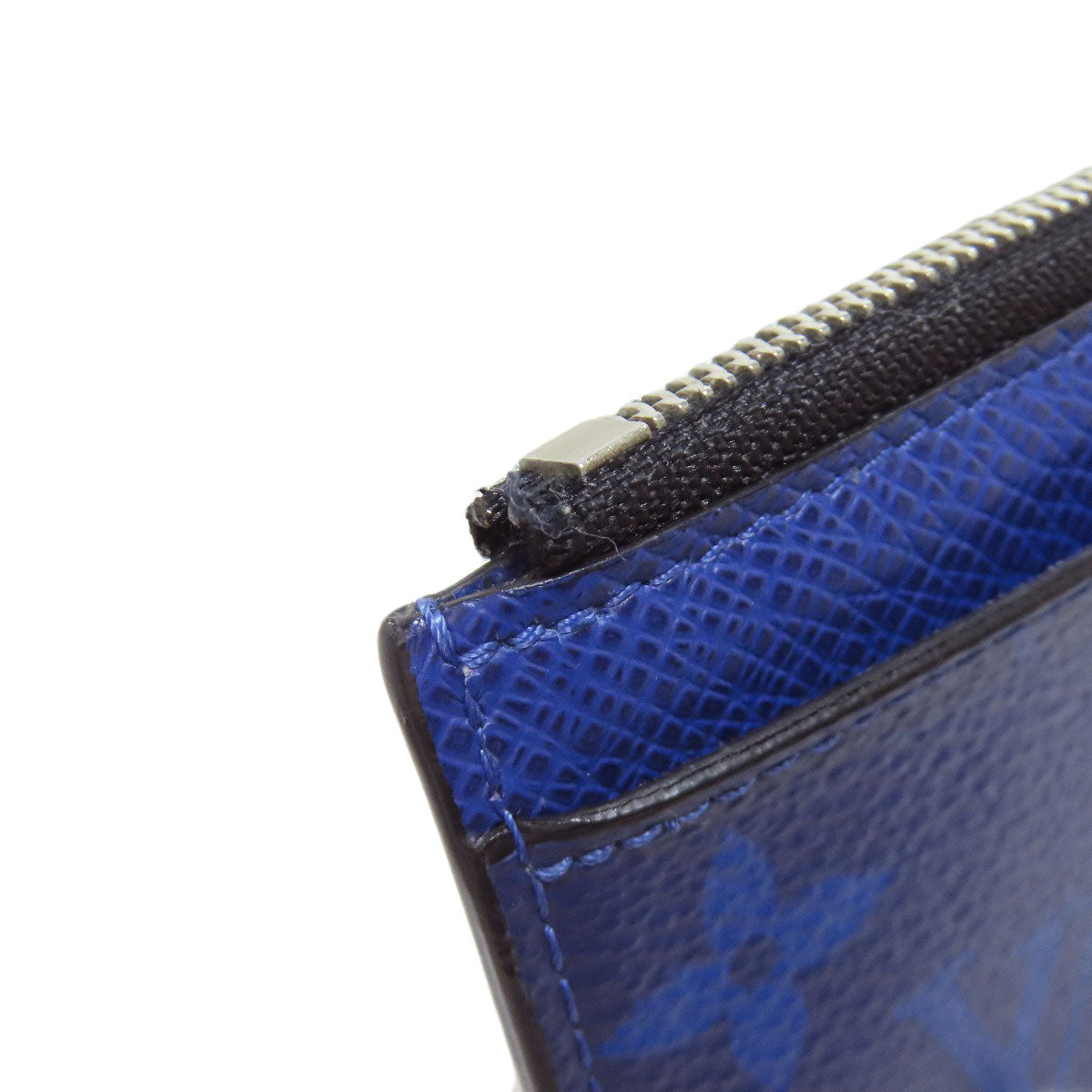 LOUIS VUITTON Coin case M30270 Taigalama blue Coin card holder
