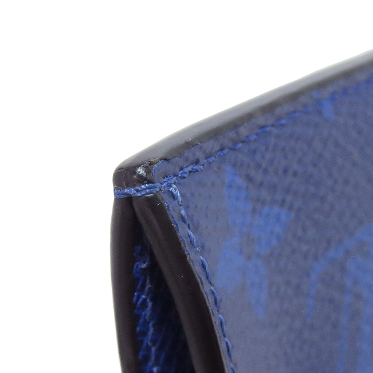 LOUIS VUITTON Coin case M30270 Taigalama blue Coin card holder