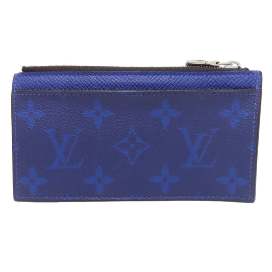 LOUIS VUITTON Coin case M30270 Taigalama blue Coin card holder