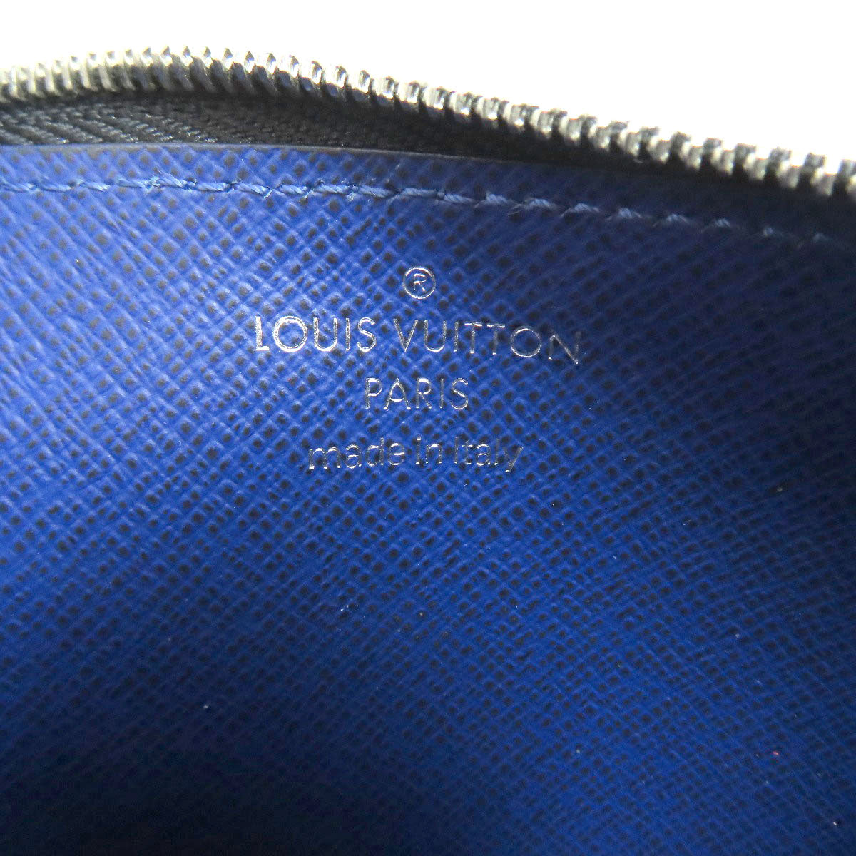 LOUIS VUITTON Coin case M30270 Taigalama blue Coin card holder
