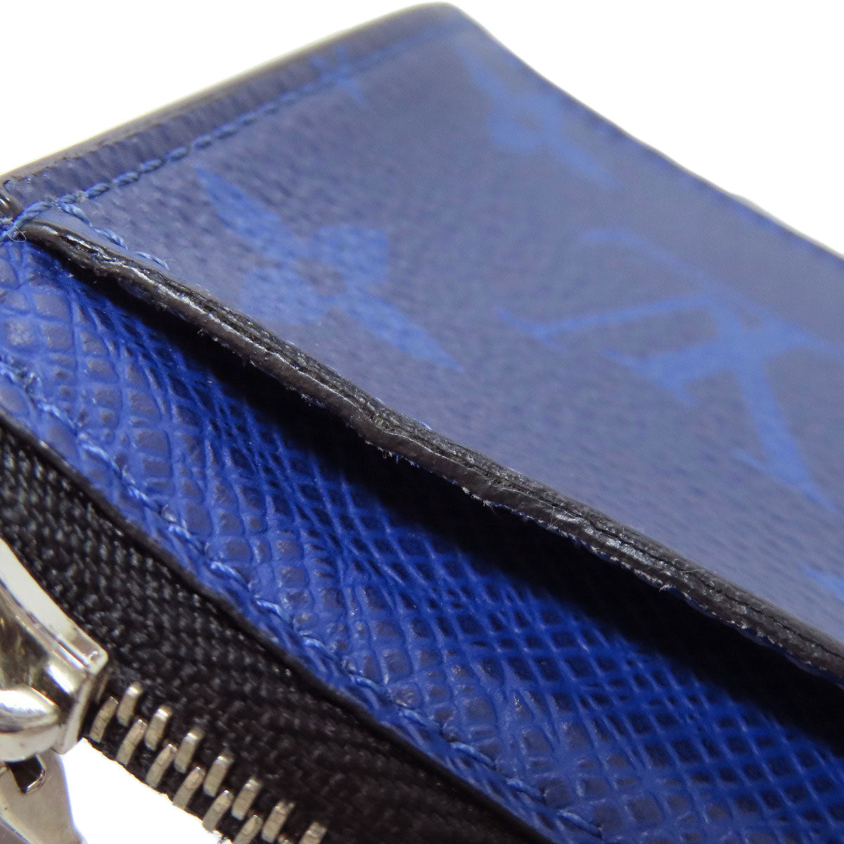 LOUIS VUITTON Coin case M30270 Taigalama blue Coin card holder
