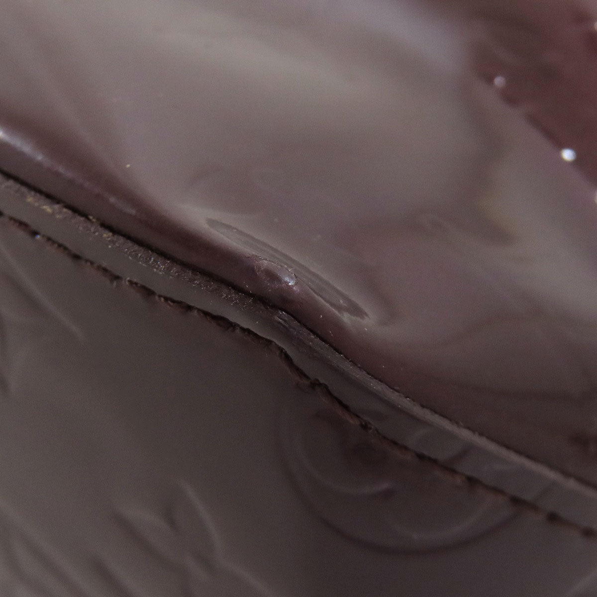 LOUIS VUITTON Handbag M91993 Vernis Red Lead PM
