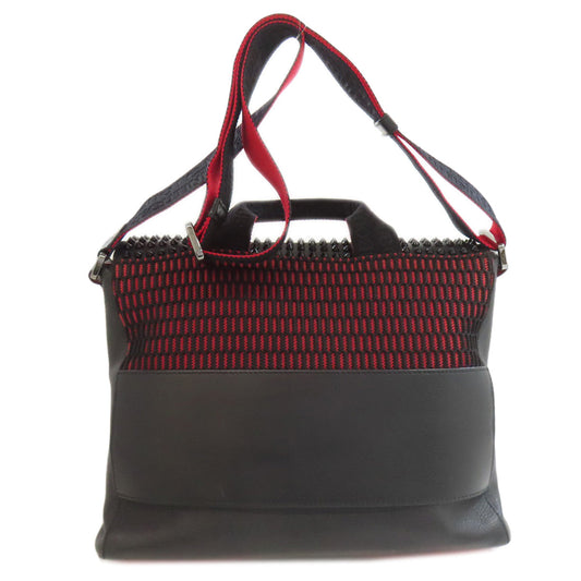 Christian Louboutin Tote Bag leather black Panettone 2WAY