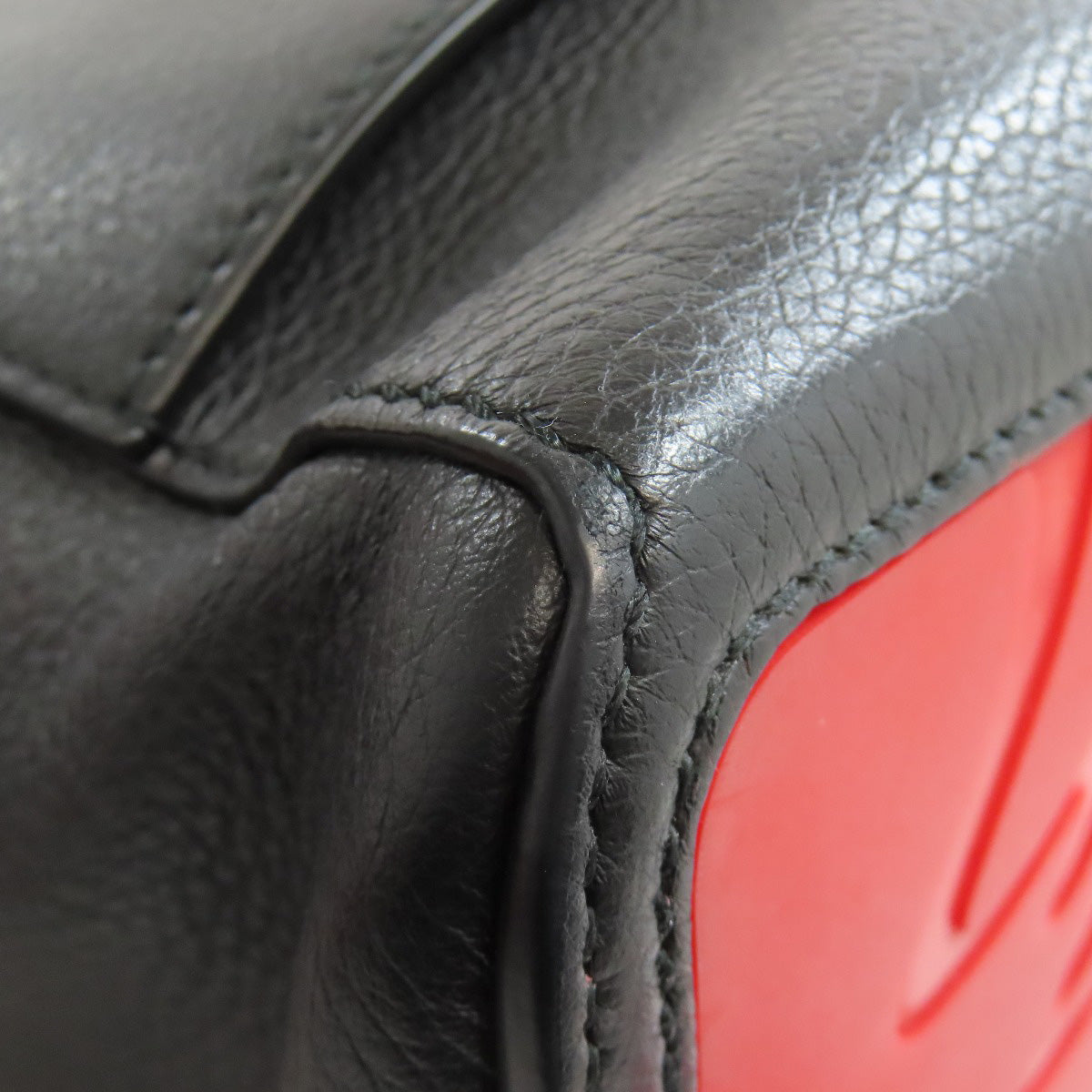 Christian Louboutin Tote Bag leather black Panettone 2WAY