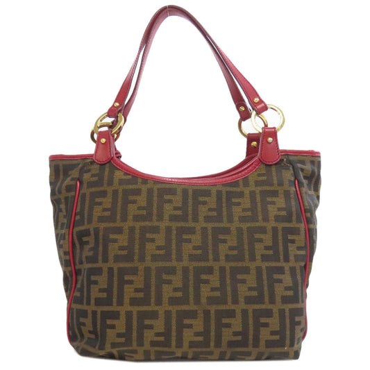 FENDI Tote Bag canvas Brown Zucca Pattern