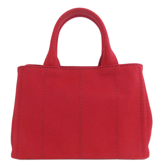 PRADA Handbag 1BG439 canvas Red Canapa mini 2 WAY