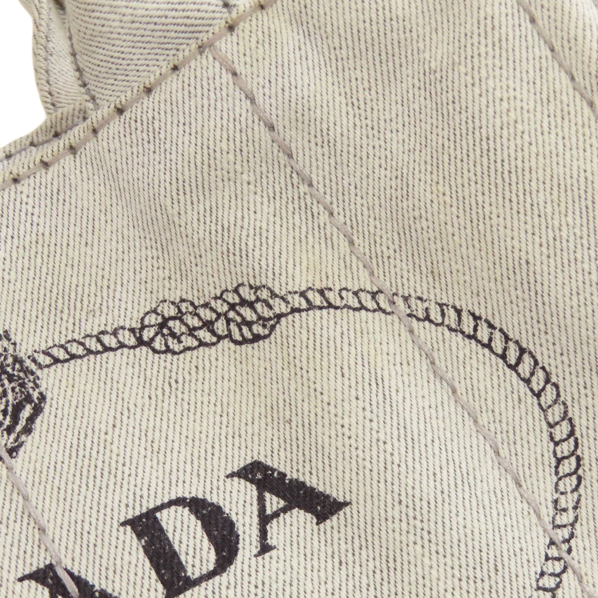 PRADA Handbag denim gray Canapa mini 2 WAY