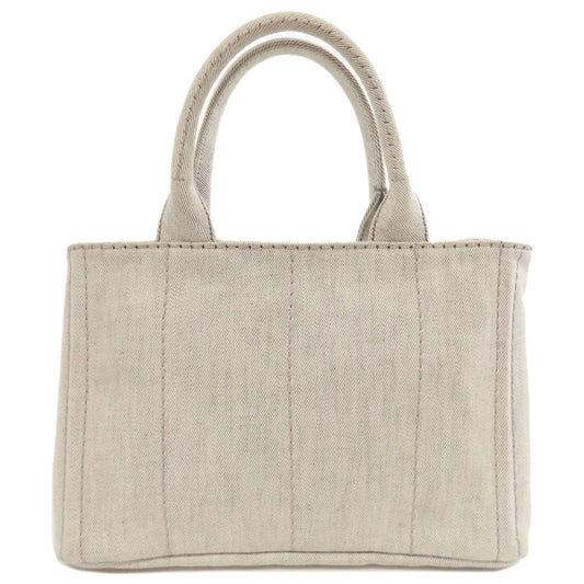 PRADA Handbag denim gray Canapa mini 2 WAY