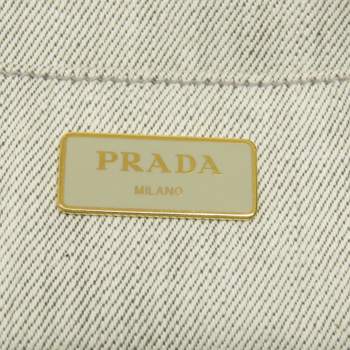 PRADA Handbag denim gray Canapa mini 2 WAY