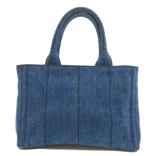 PRADA Handbag denim blue Canapa mini 2 WAY