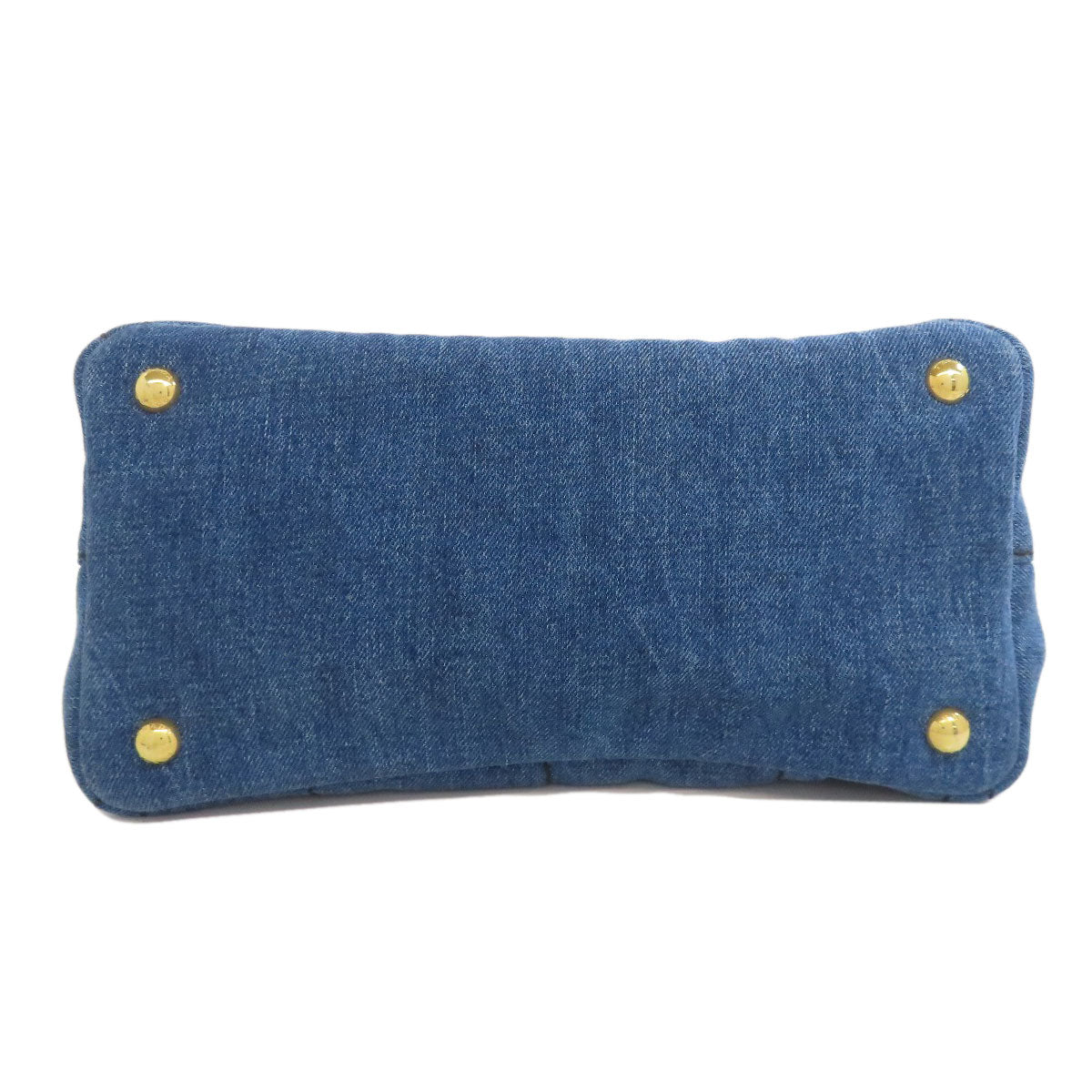 PRADA Handbag denim blue Canapa mini 2 WAY