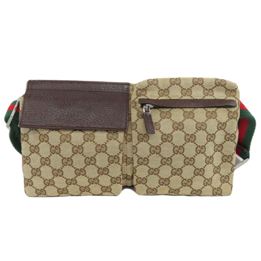 GUCCI Hip bag 28566 canvas Brown GG