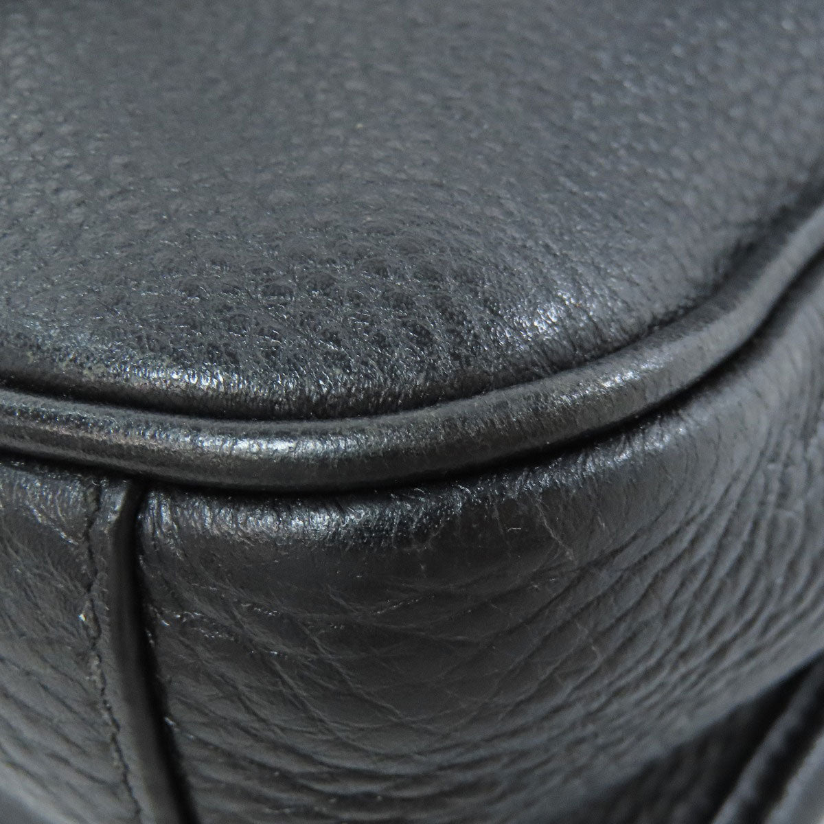 PRADA Shoulder Bag Calfskin black logoMetal