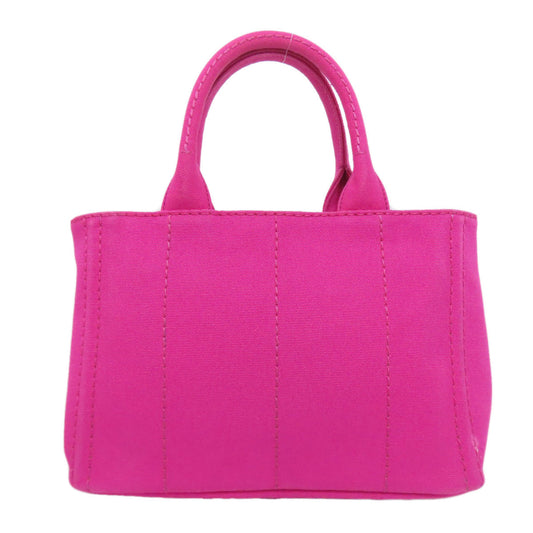 PRADA Handbag canvas pink Canapa mini 2 WAY