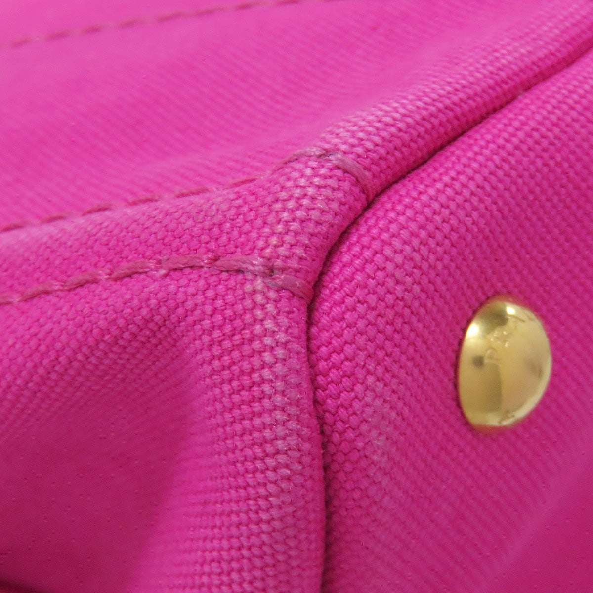 PRADA Handbag canvas pink Canapa mini 2 WAY