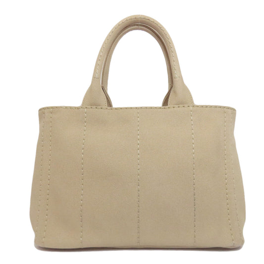 PRADA Handbag canvas beige Canapa mini 2 WAY