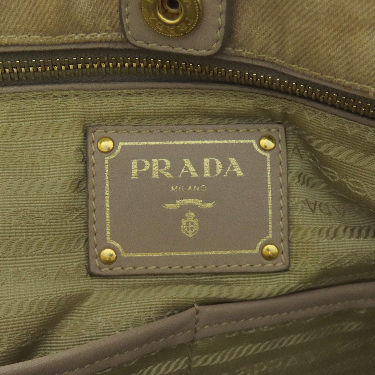 PRADA Tote Bag BN2069 denim Brown Denim 2WAY