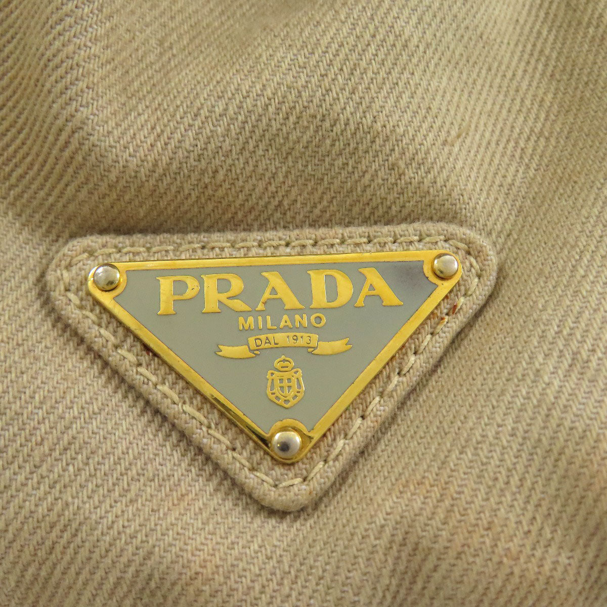 PRADA Tote Bag BN2069 denim Brown Denim 2WAY