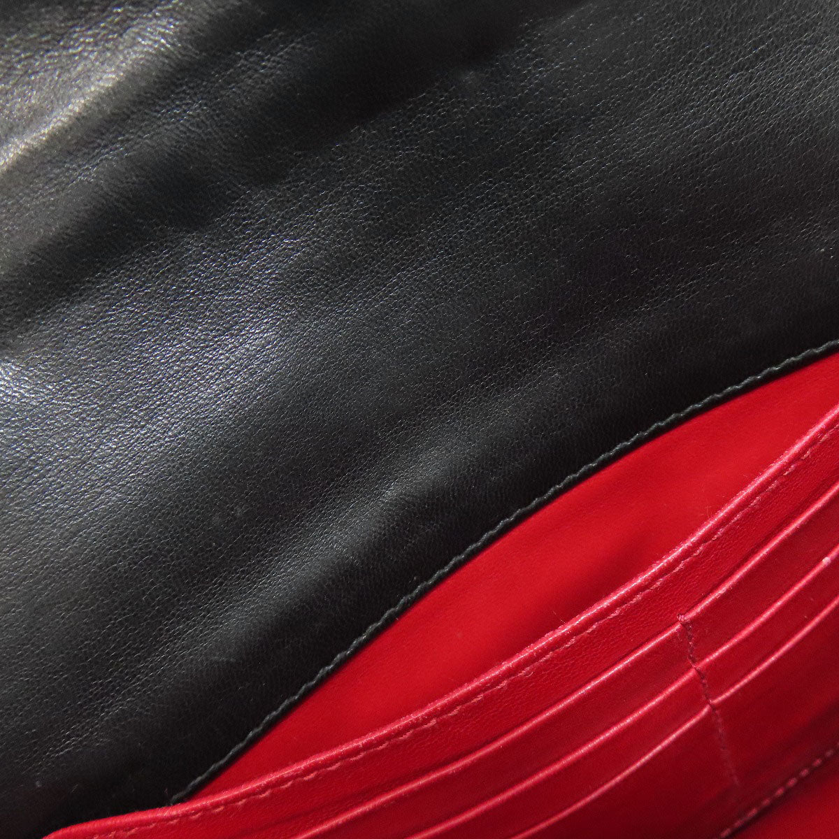 PRADA Shoulder Bag leather black Gathered