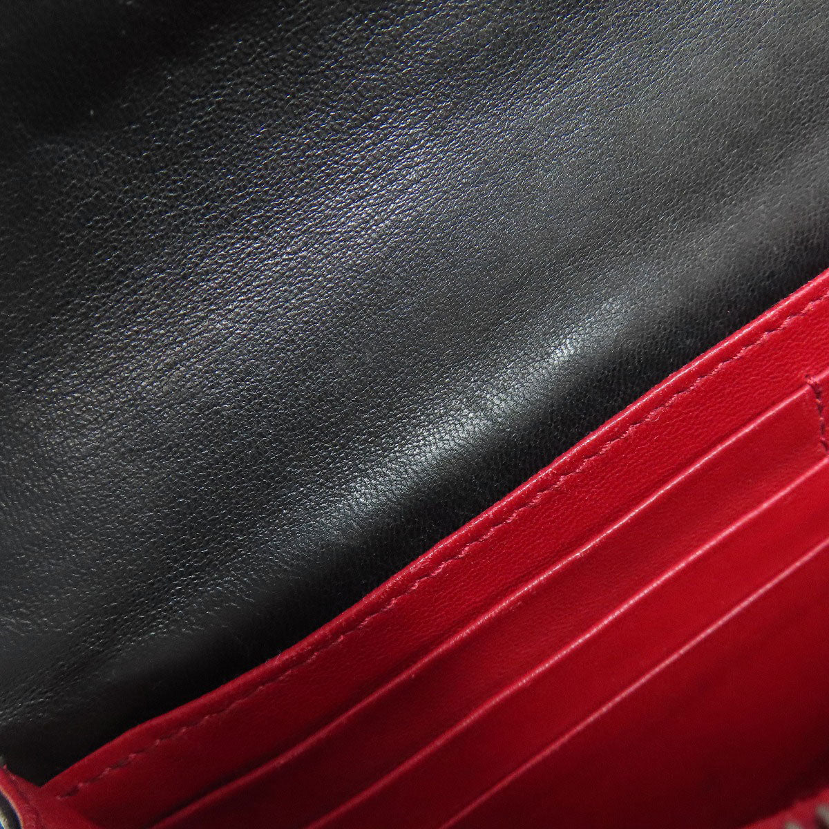 PRADA Shoulder Bag leather black Gathered