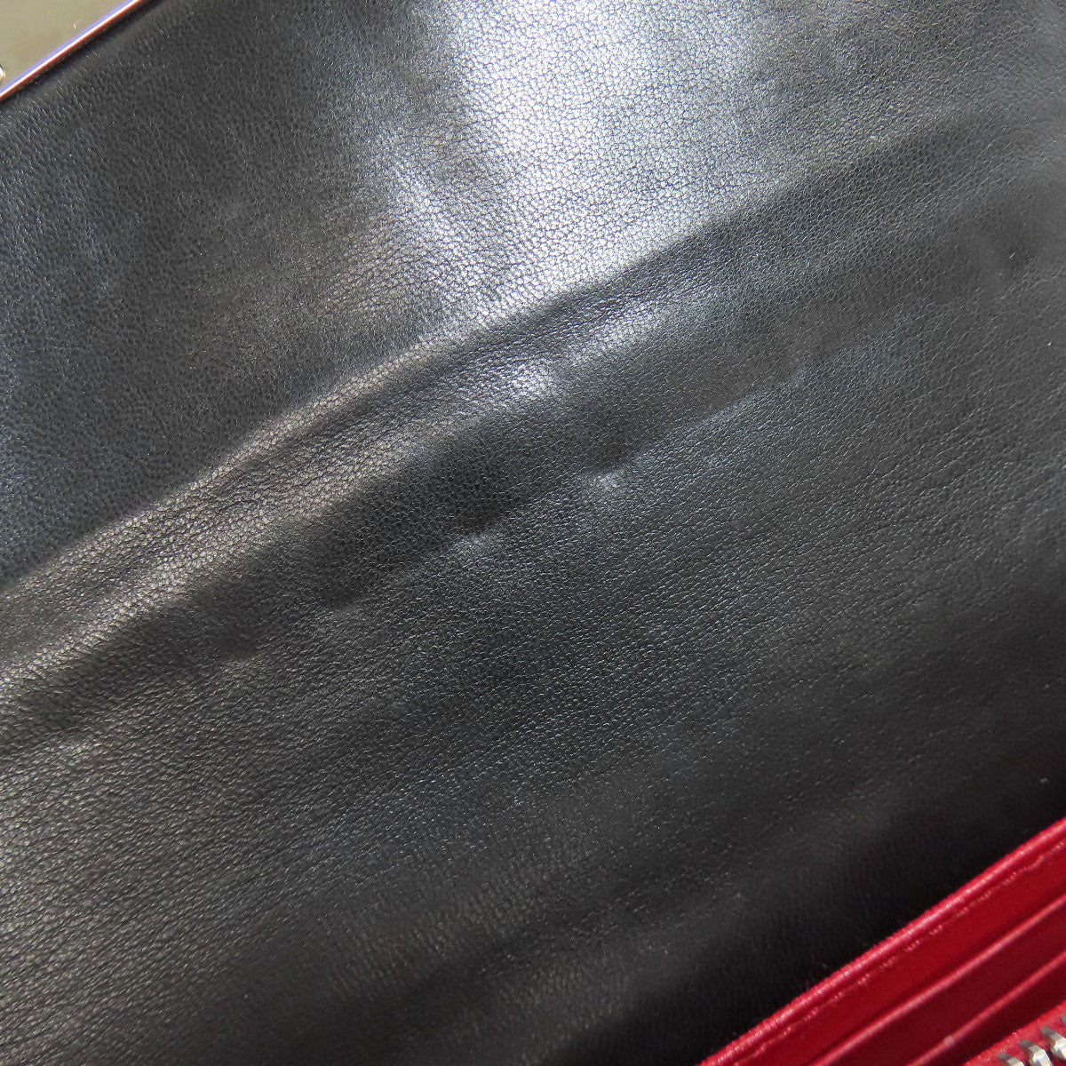 PRADA Shoulder Bag leather black Gathered