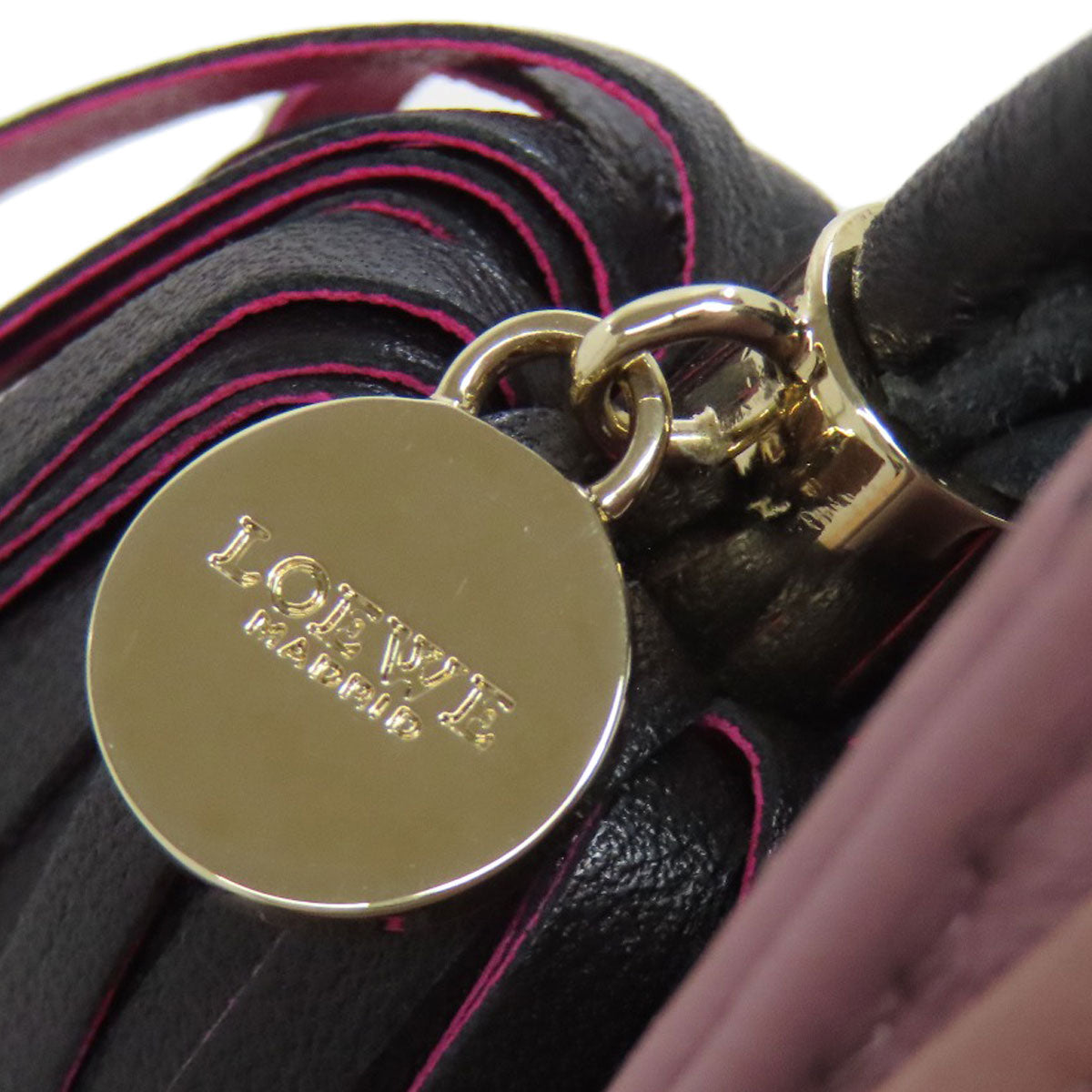LOEWE Shoulder Bag lambskin purple Barocco