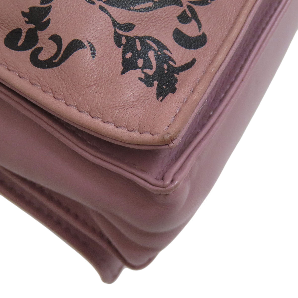 LOEWE Shoulder Bag lambskin purple Barocco