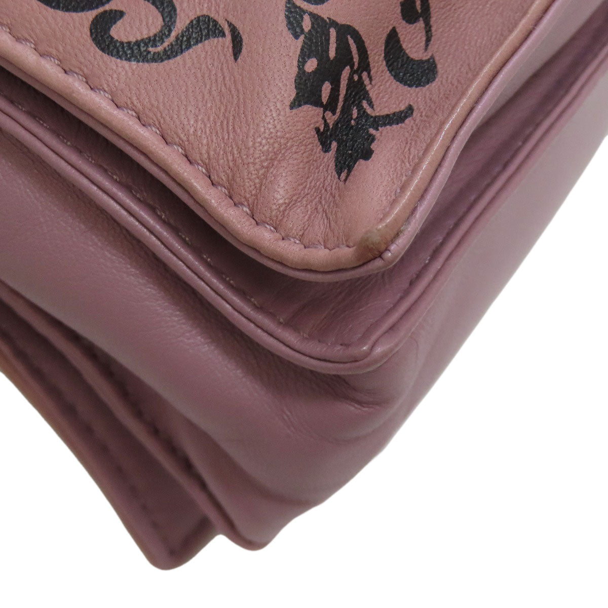 LOEWE Shoulder Bag lambskin purple Barocco