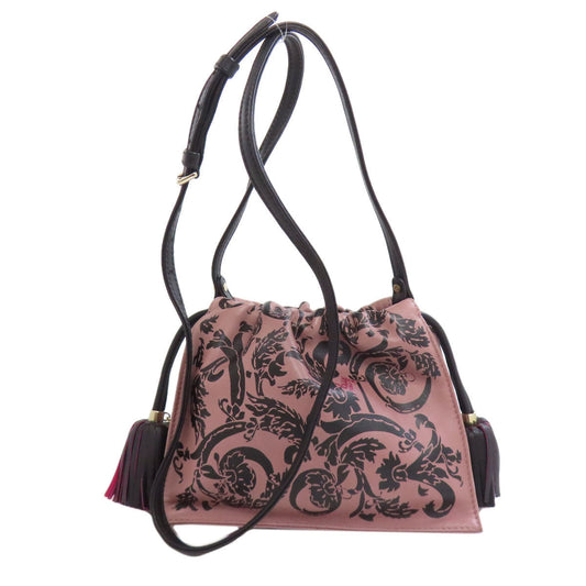 LOEWE Shoulder Bag lambskin purple Barocco