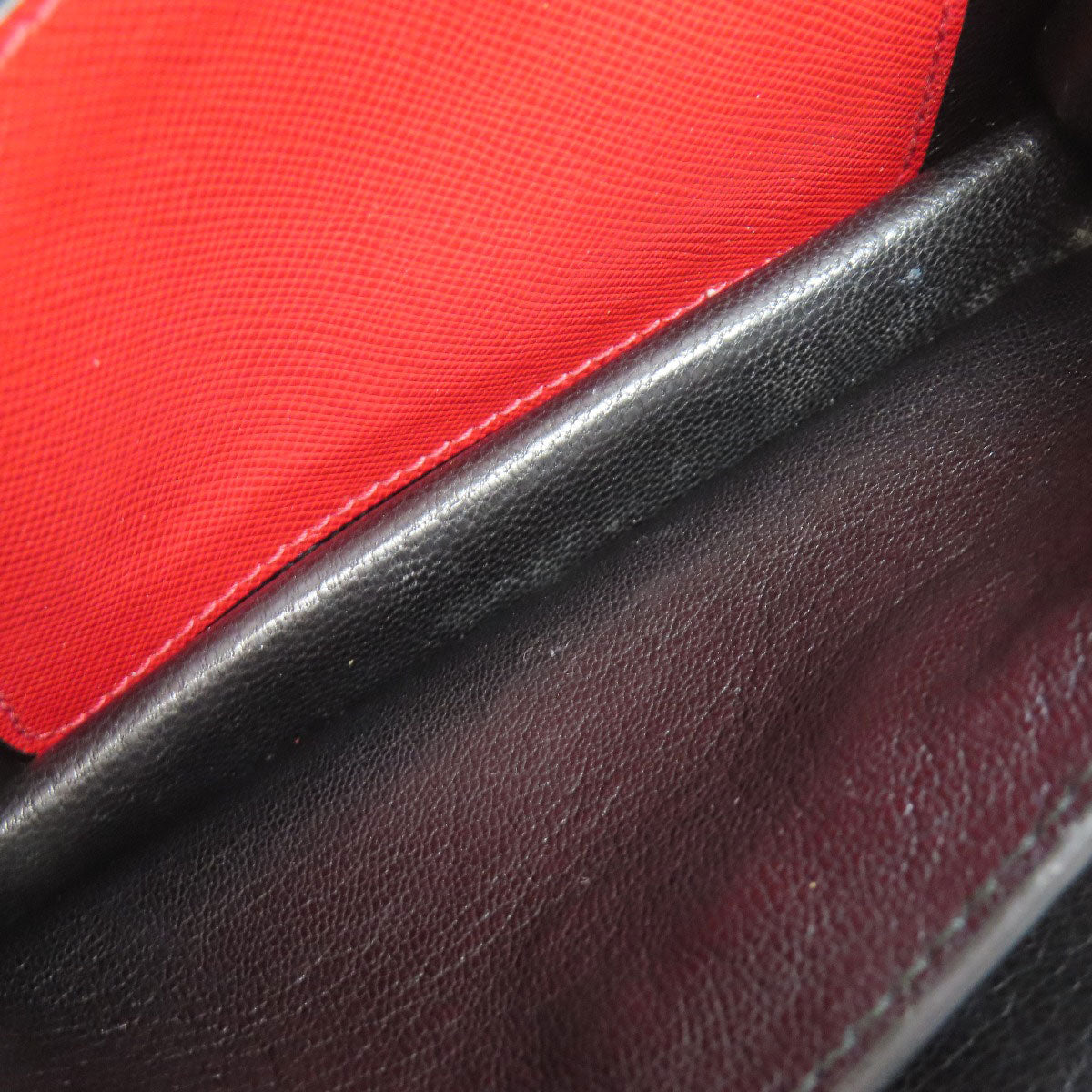 PRADA Shoulder Bag BN2662 Safiano Red Chain 3WAY