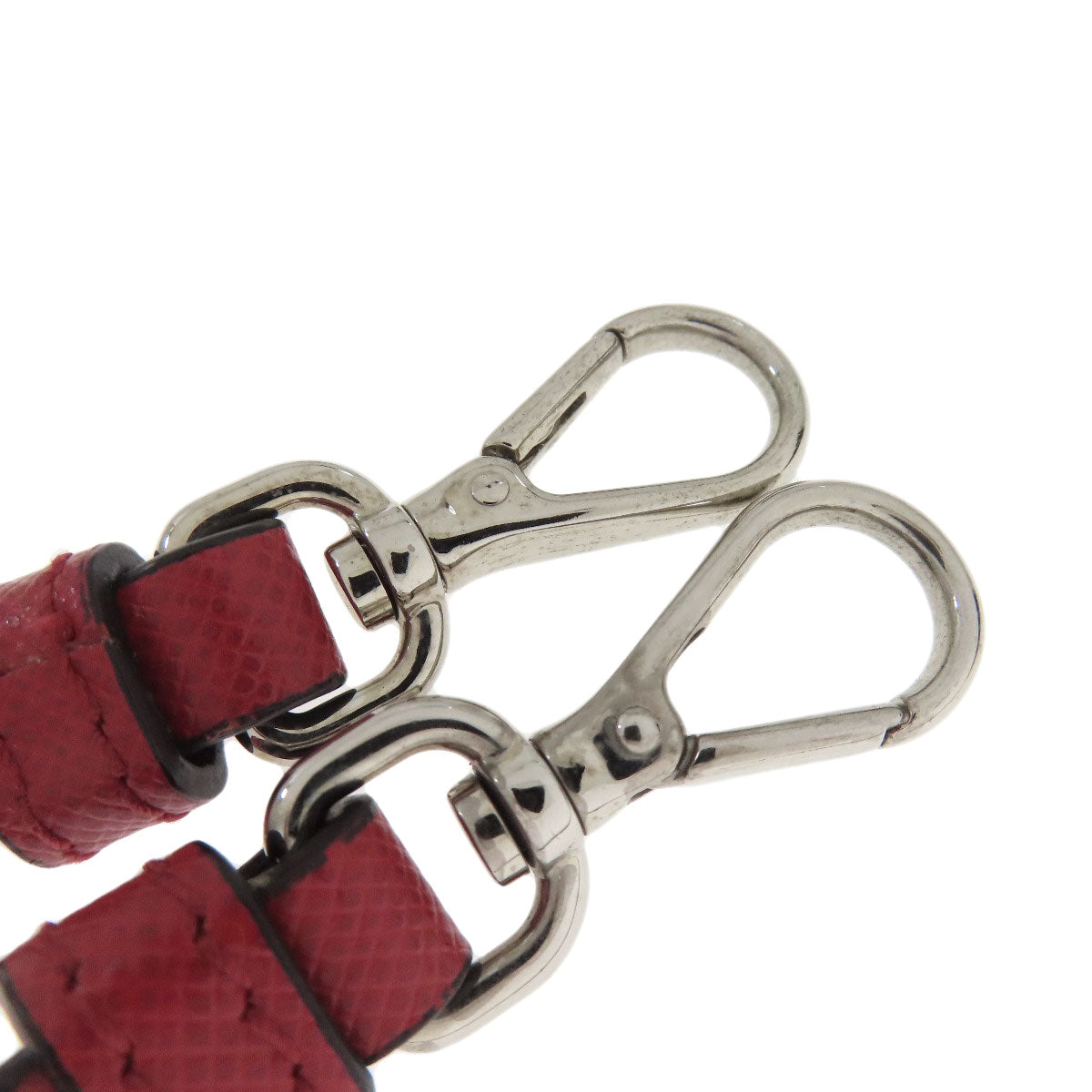 PRADA Shoulder Bag BN2662 Safiano Red Chain 3WAY