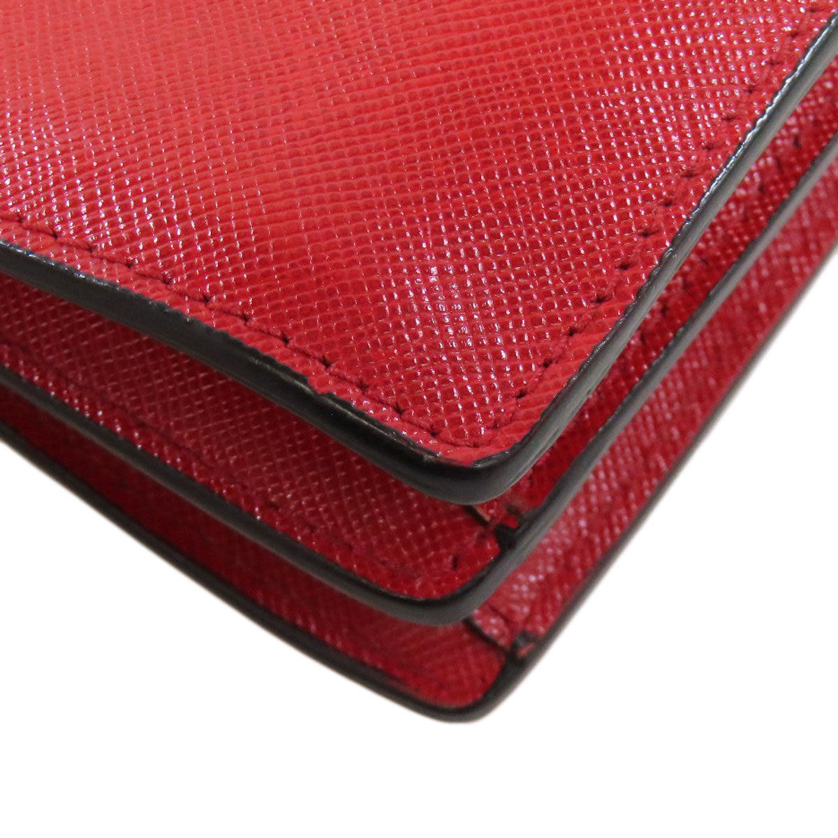 PRADA Shoulder Bag BN2662 Safiano Red Chain 3WAY