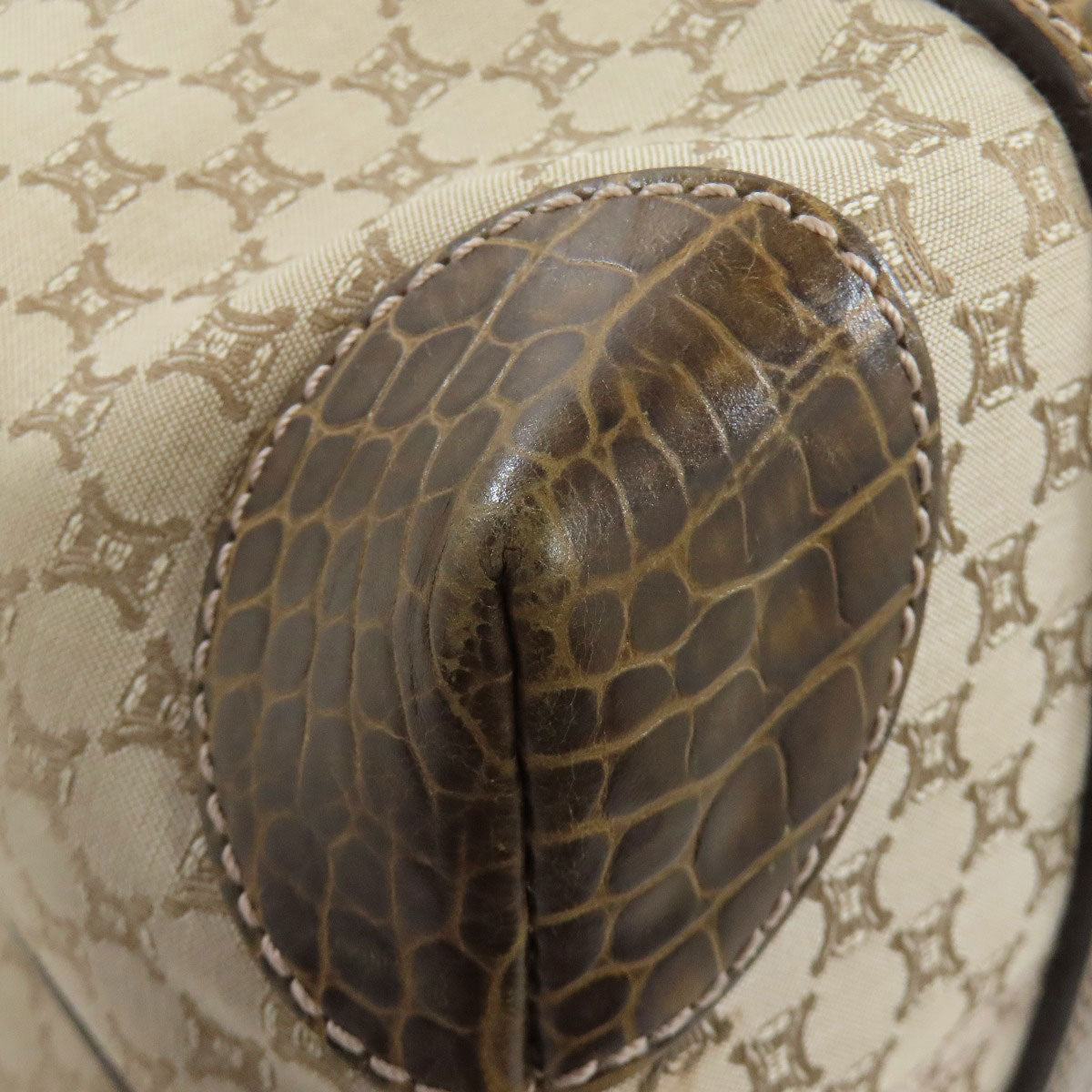 CELINE Tote Bag canvas Brown Macadam Pattern