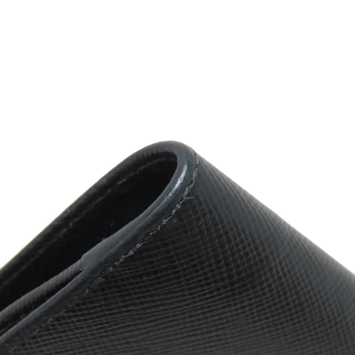 PRADA Bifold Wallet Safiano black logoMetal