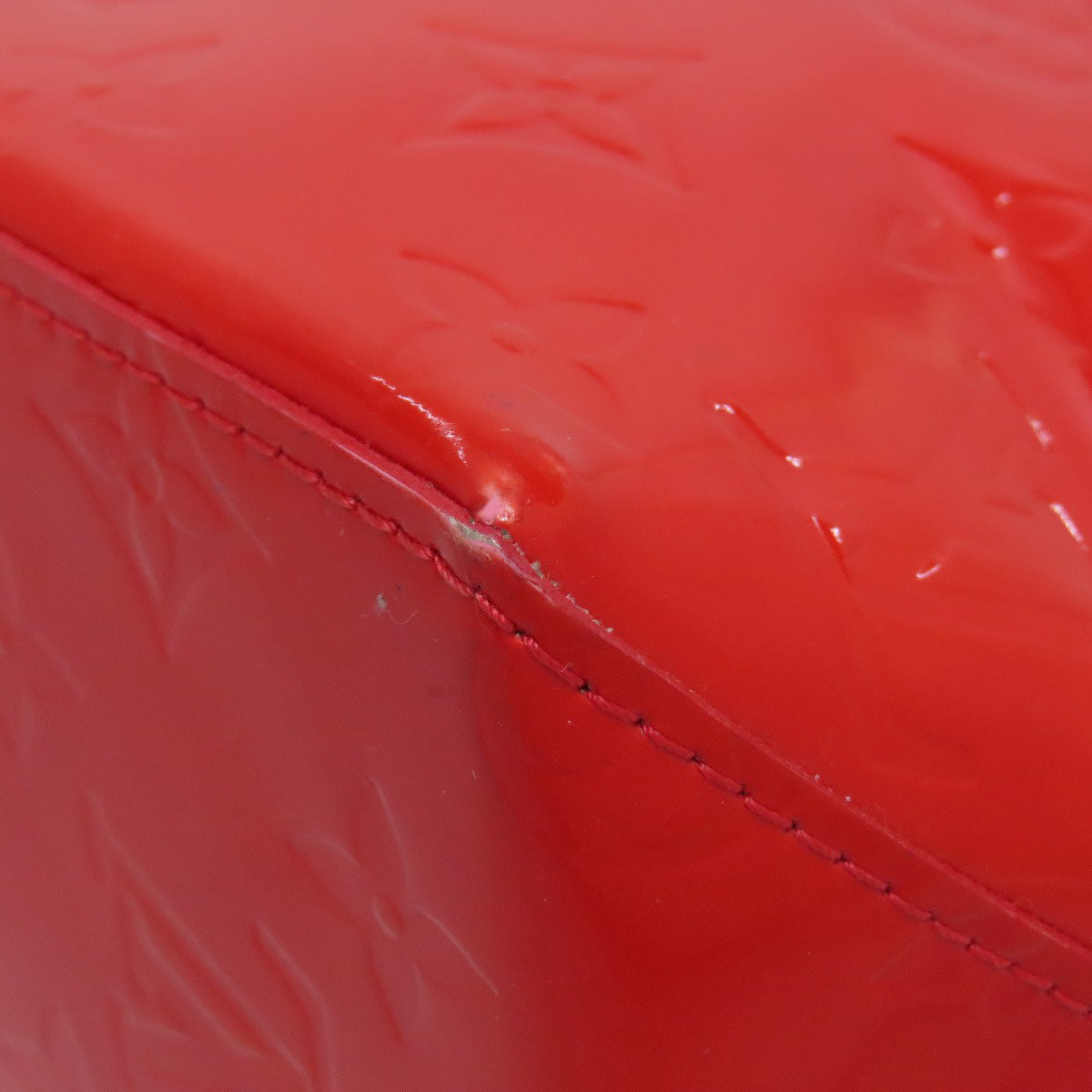LOUIS VUITTON Handbag M91088 Vernis Red Lead PM