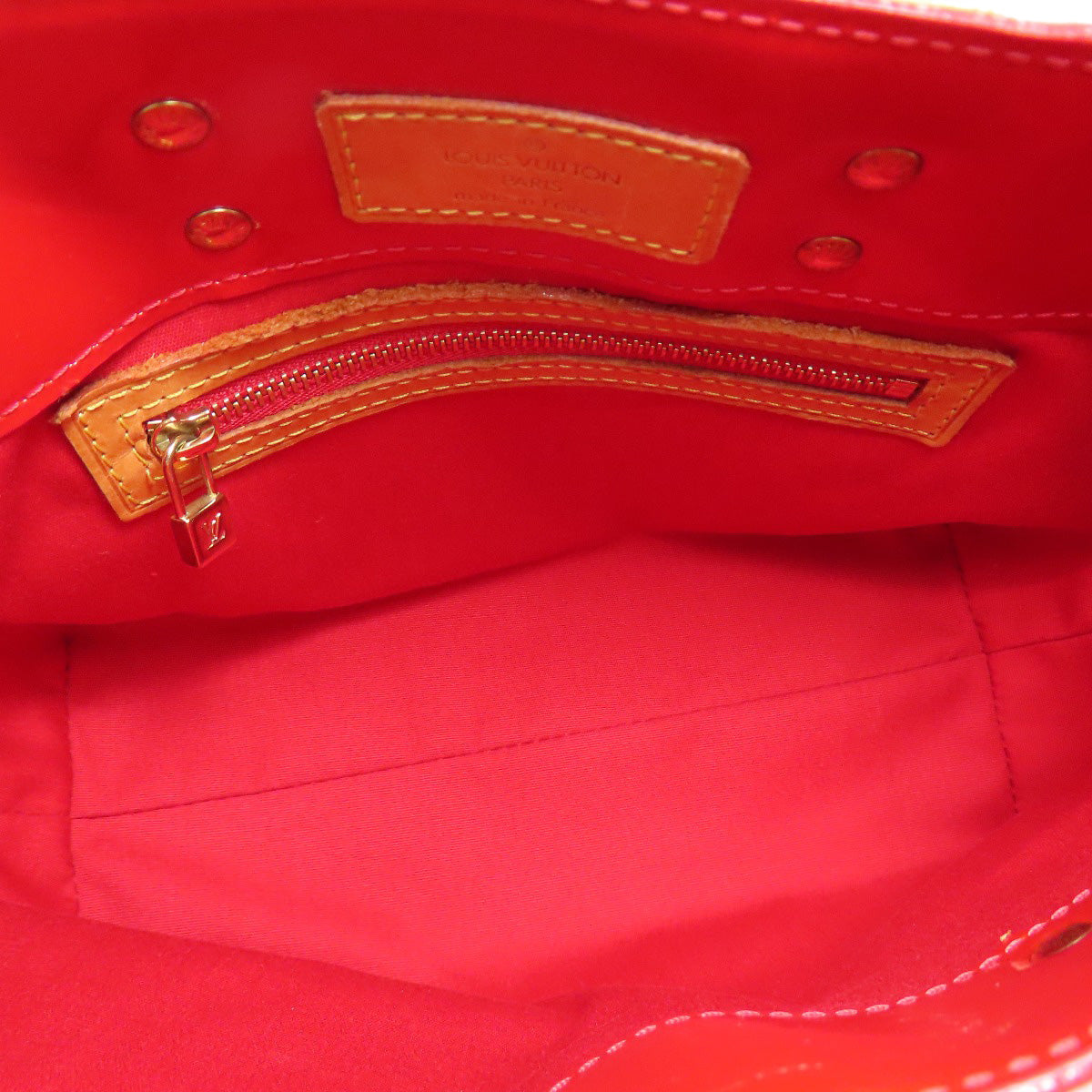 LOUIS VUITTON Handbag M91088 Vernis Red Lead PM