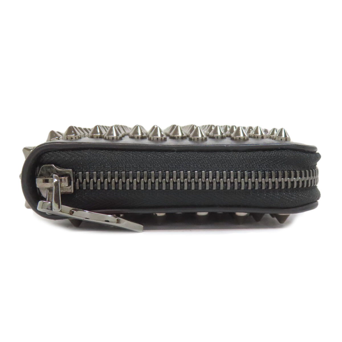 Christian Louboutin Long Wallet Purse Calfskin black Studs