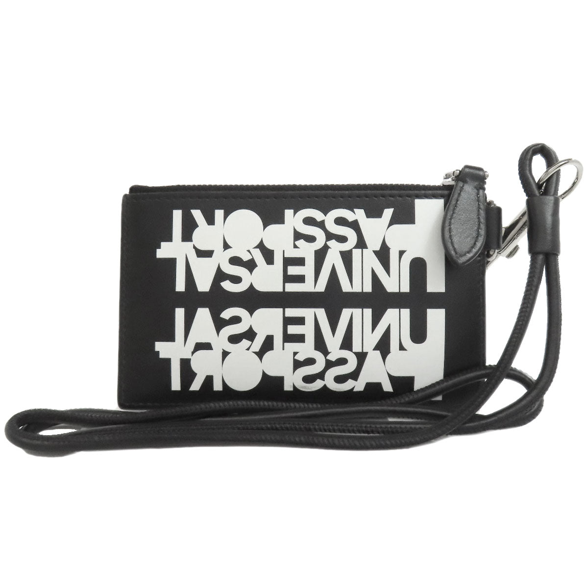 BURBERRY Coin case leather black Card Case