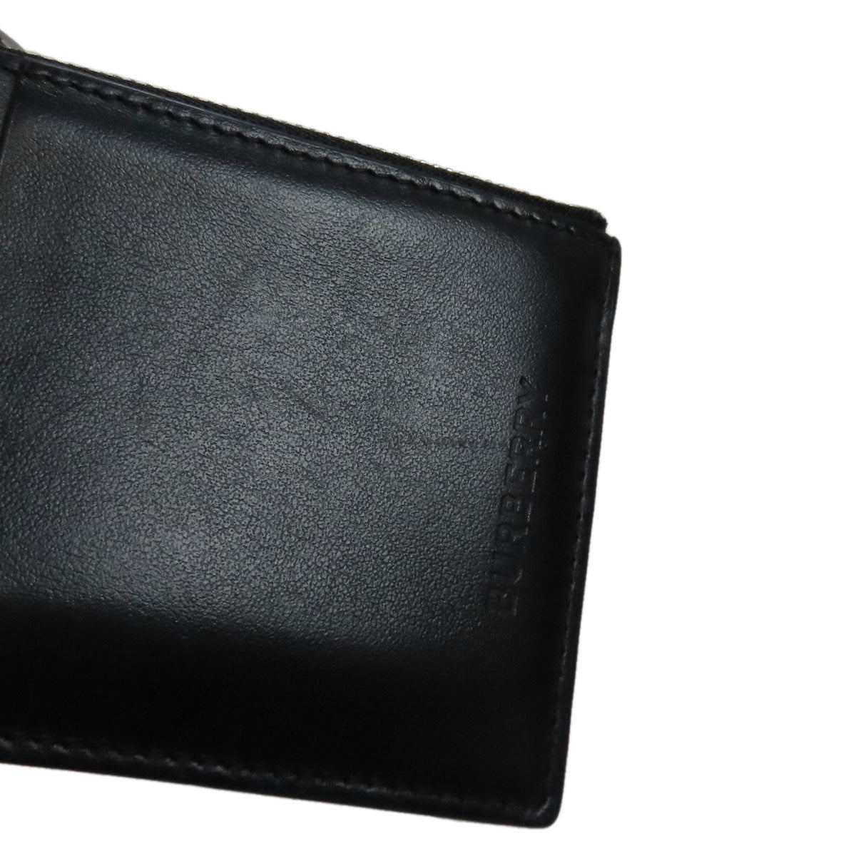 BURBERRY Coin case leather black Card Case