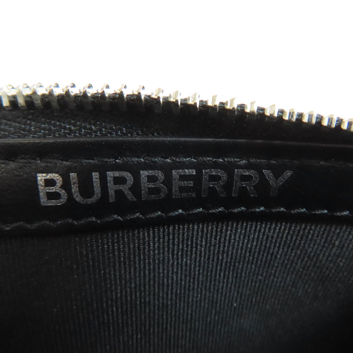BURBERRY Coin case leather black Card Case
